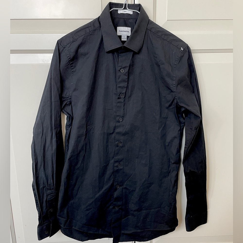 Black Tailored Dress Shirt